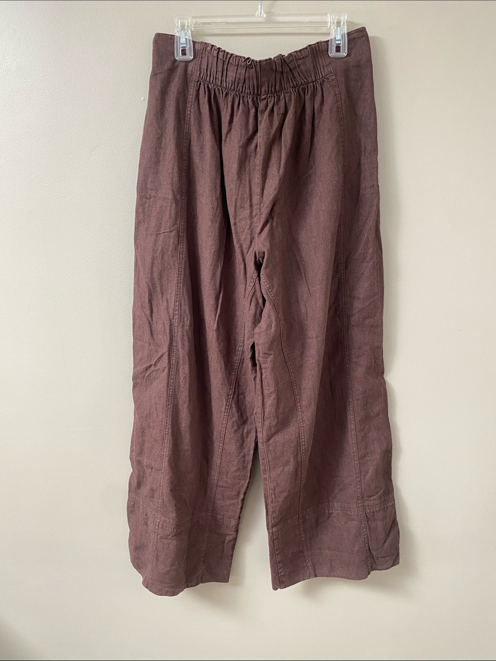 Free People Days End Linen Pull On Pants Large - Picture 4 of 9